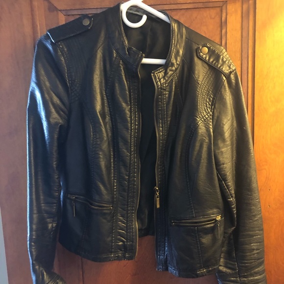 a.n.a Jackets & Blazers - Vintage Black leather jacket